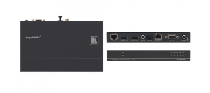 TP-582R 1:2 HDMI Plus Bi-directional RS-232, Ethernet & IR over Twisted Pair Receiver
