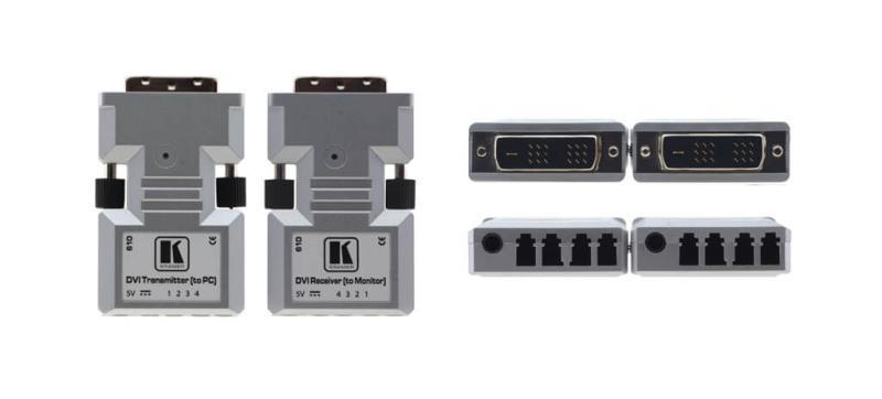 610R/T DVI Rx/Tx Extender over Ultra–Reach MM Fiber