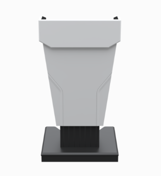 PDDL25 CWT Height Adjustable Diplomat Podium, Crystal White