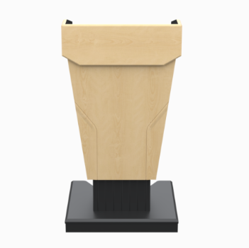 PDDL25 FMT Height Adjustable Diplomat Podium, Fusion Maple