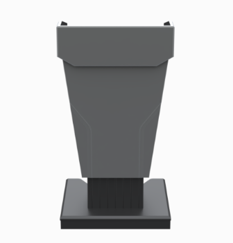 PDDL25 SGT Height Adjustable Diplomat Podium, Shark Grey