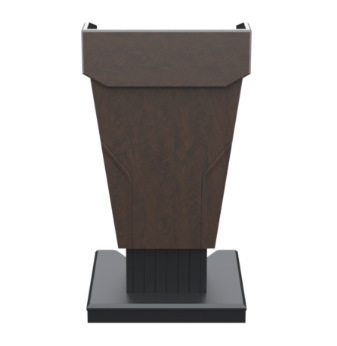 PDDL25 CPT Height Adjustable Diplomat Podium, Chocolate Pear
