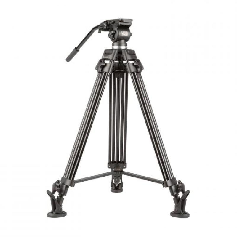 IKAN EG01A2 2-Stage Aluminum 65mm Fluid Head Tripod Kit