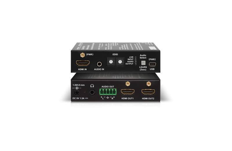 DA2HDMI-4K-Plus-A HDMI Distribution Amplifier with Audio Embedder, De-Embedder and HDCP