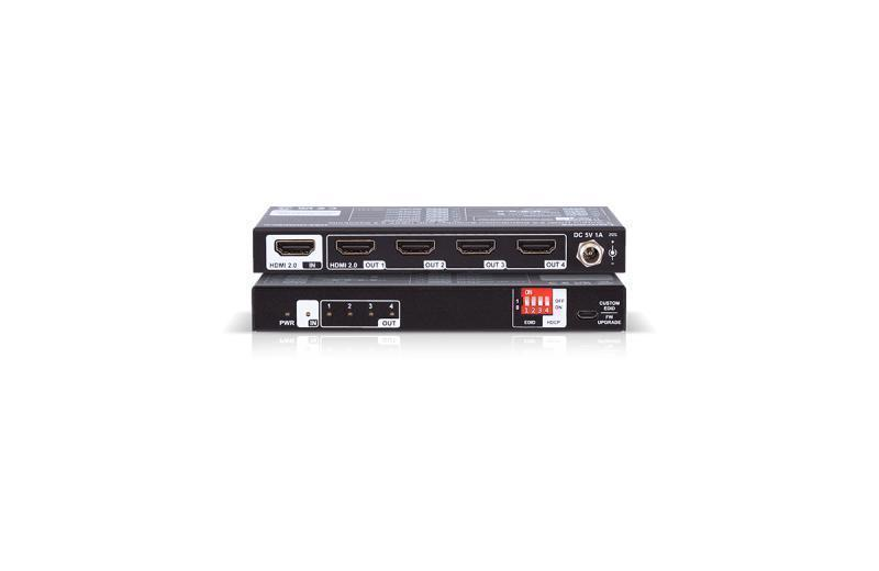 DA4-HDMI20-C HDMI Distribution Amplifier EDID Management and HDCP 2.3 Support