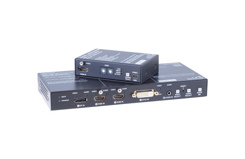 EDU-P1 - SW4-TPS-TX240-Plus extender and HDMI-4K de-embedder interface