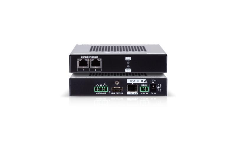 HDMI-OPTN-RX100A-SR SDVoE-based Point-to-multipoint HDMI 2.0 over Fiber Optical Link Scaling Receiver
