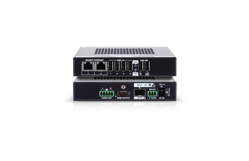 HDMI-OPTN-RX100AU2K-SR SDVoE-based Point-to-multipoint HDMI 2.0 over Fiber Optical Link Scaling Receiver