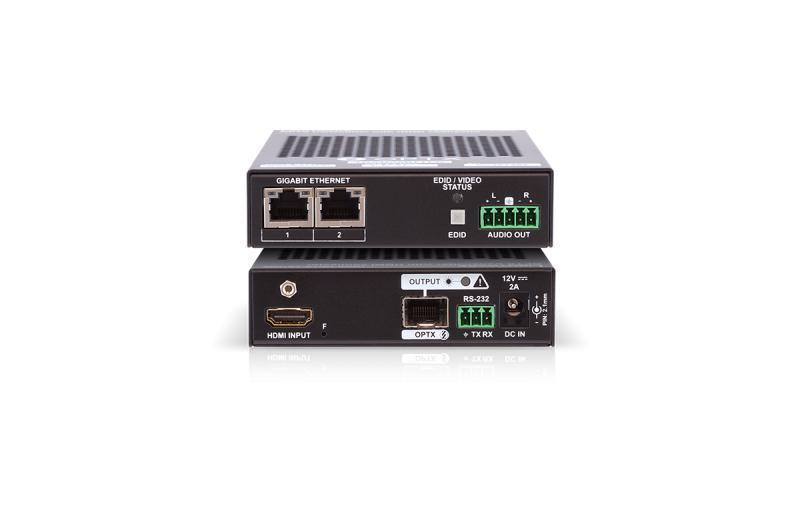 HDMI-OPTX-TX100A SDVoE compatible HDMI 2.0 over fiber optical link transmitter
