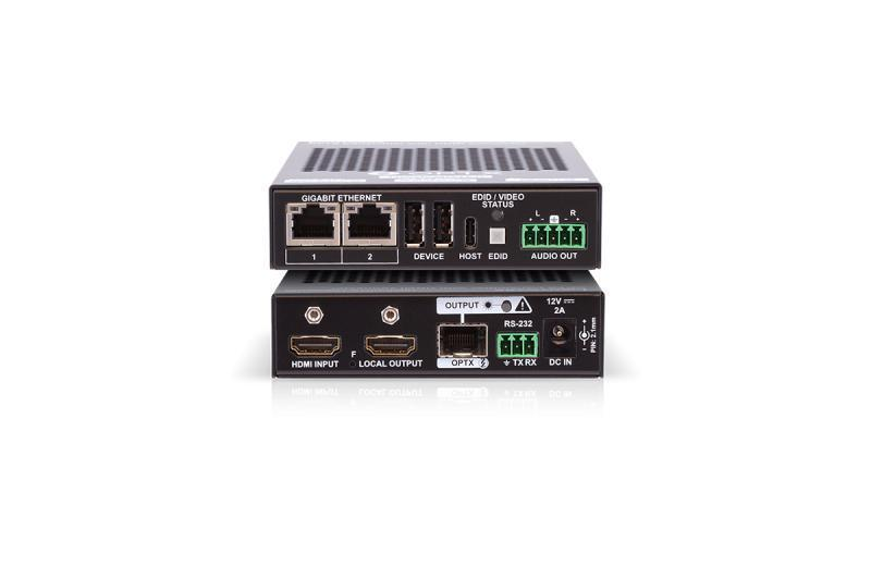 HDMI-OPTX-TX200AU2K SDVoE compatible HDMI 2.0 over fiber optical link transmitter