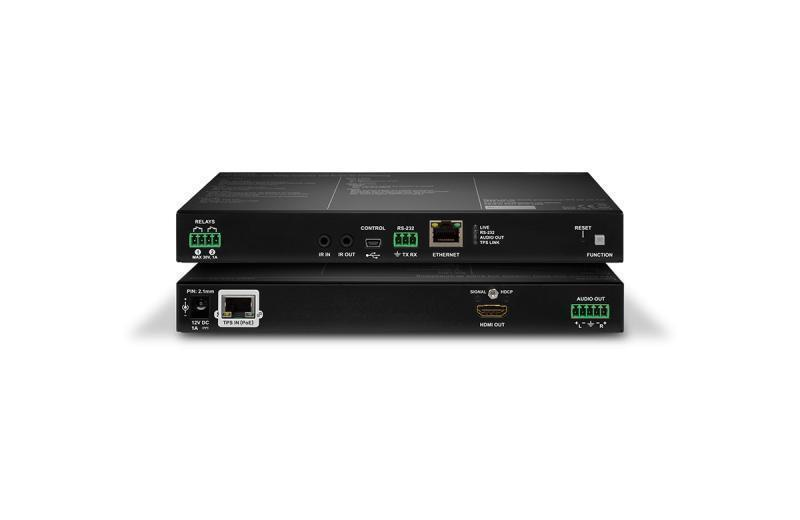 HDMI-TPS-RX110AY HDBaseT™ Receiver with Relay Modules and Balanced Audio Out