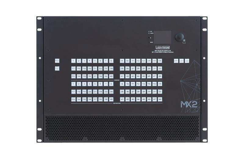 MX2-48x48-DH-24DPio-A-R Full 4K Matrix Switcher with 48x48 DisplayPort 1.2 I/O Ports