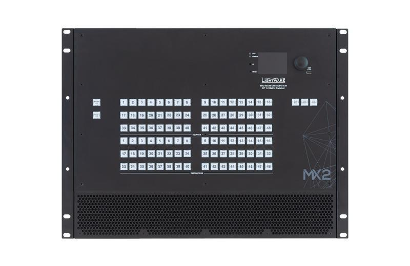 MX2-48x48-DH-48DPio-A-R Full 4K Matrix Switcher with 48x48 DisplayPort 1.2 I/O Ports