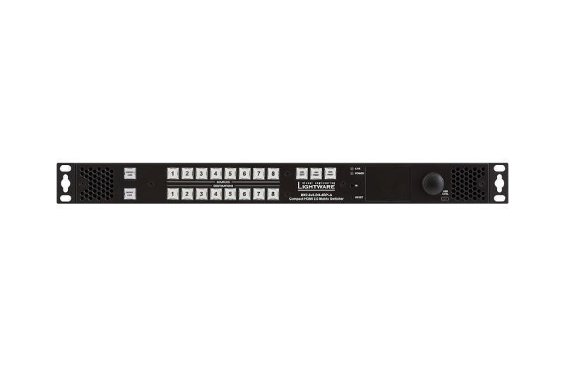 MX2-8x8-DH-4DPi-A Full 4K Matrix Switcher with Mixed DisplayPort and HDMI Input Ports