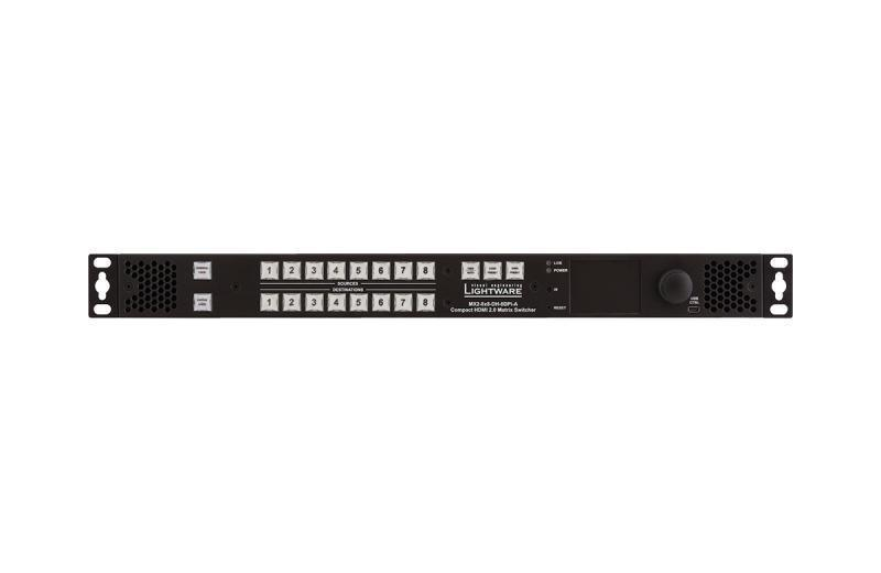 MX2-8x8-DH-8DPi-A Full 4K Matrix Switcher with DisplayPort Input and HDMI Output Ports