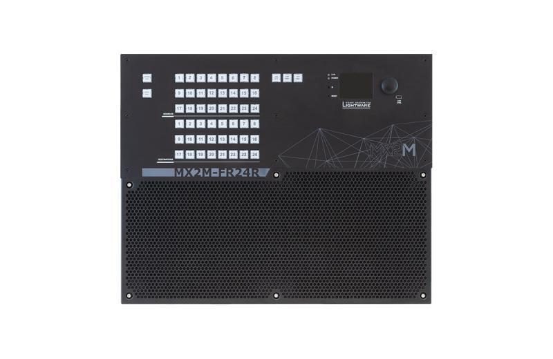 MX2M-FR24R-FP Modular 24x24 4K Hybrid Matrix Switcher