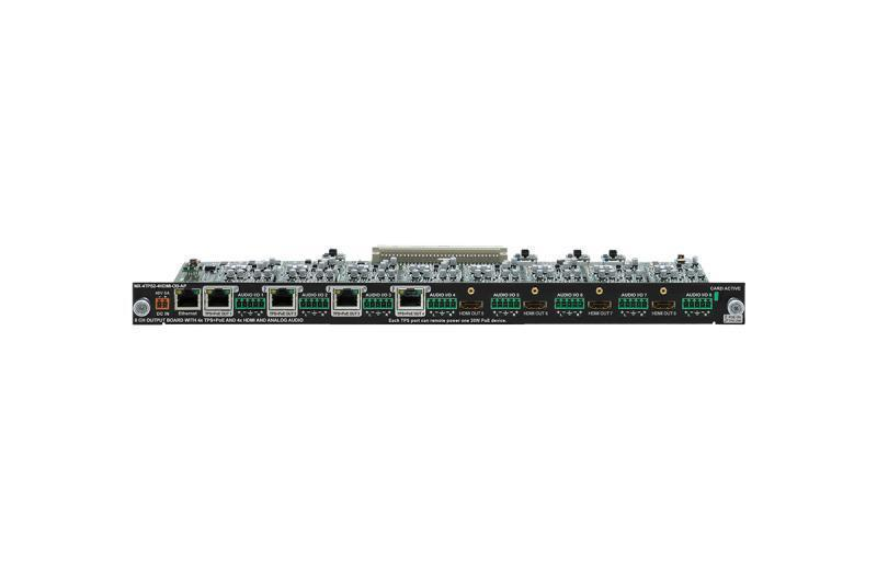 MX-4TPS2-4HDMI-OB-AP TPS and HDMI Combo Output Board with Analog Audio and PoE