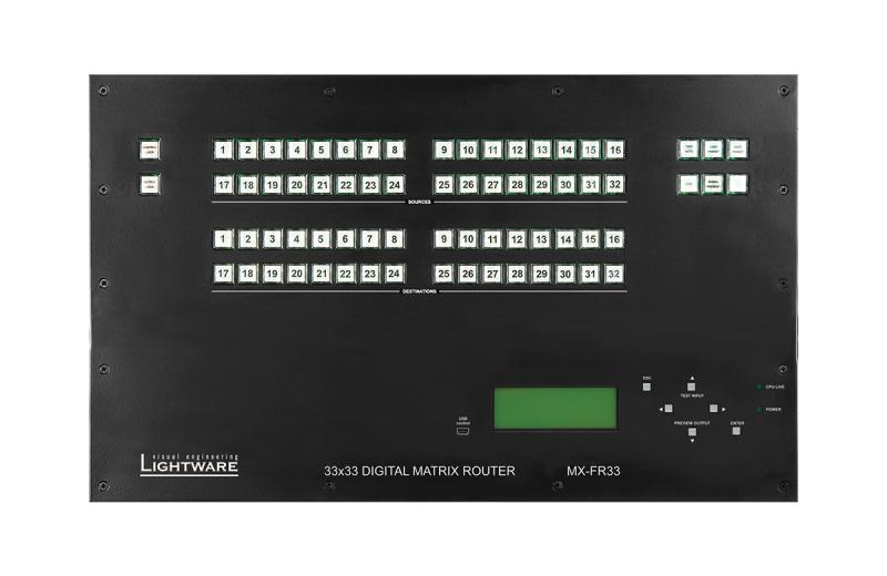 MX-FR33L 33x33 Crosspoint MX Modular Digital Router Frame