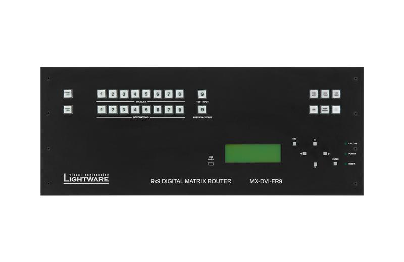 MX-FR9 9x9 Crosspoint MX Modular Digital Router Frame