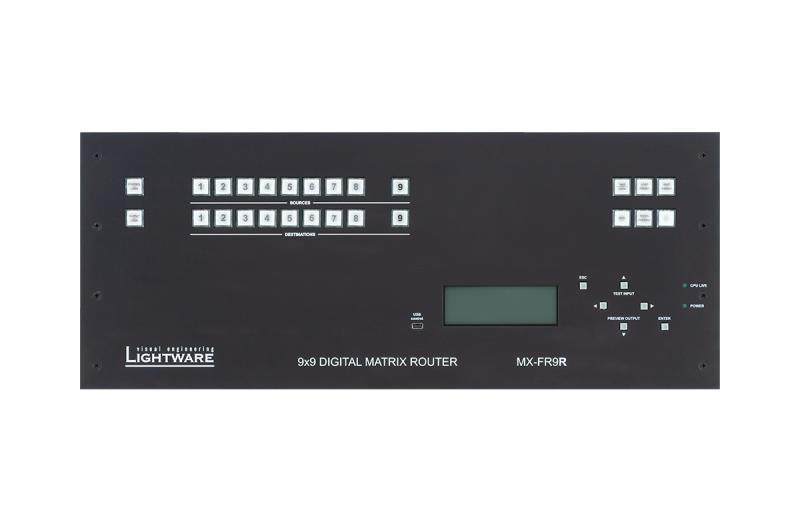 MX-FR9R 9x9 Crosspoint MX Modular Digital Router Frame
