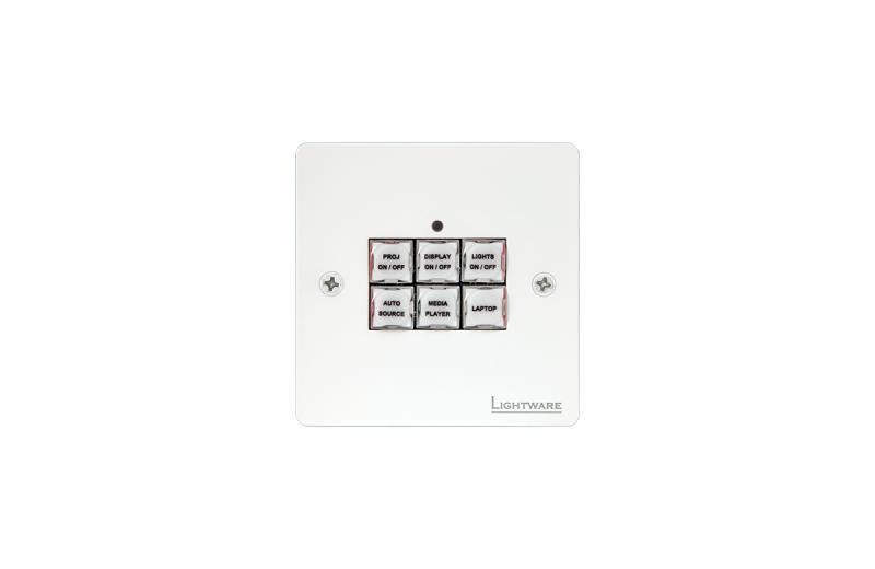 TBP6-EU-W Trigger button panel with 6 push buttons for Event Manager through GPIO