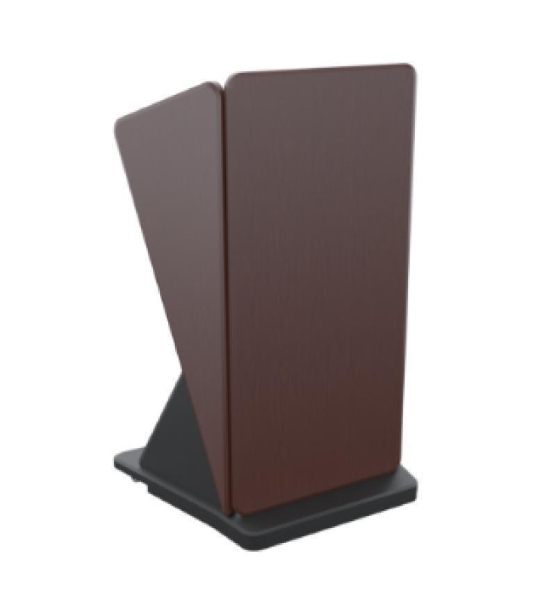 LEX18 CLT Mobile Contemporary Lectern, Clove