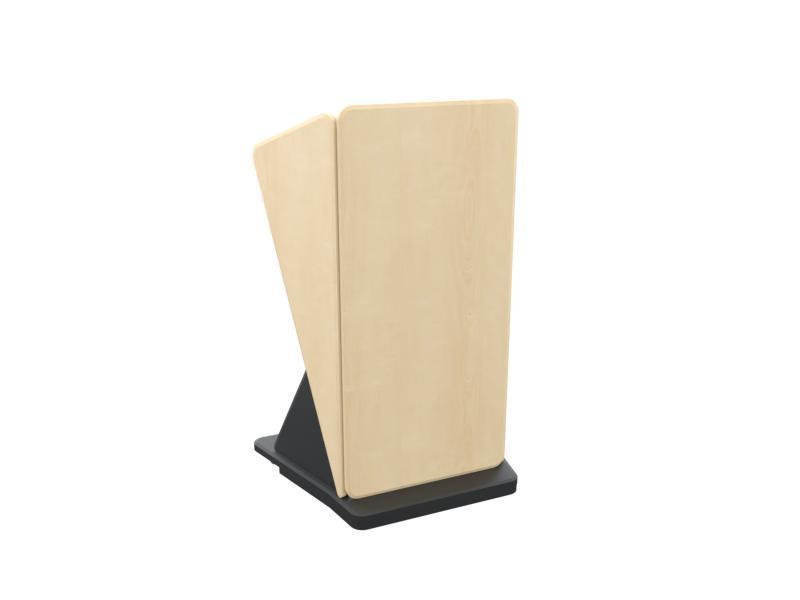 LEX18 FMT Mobile Contemporary Lectern, Fusion Maple