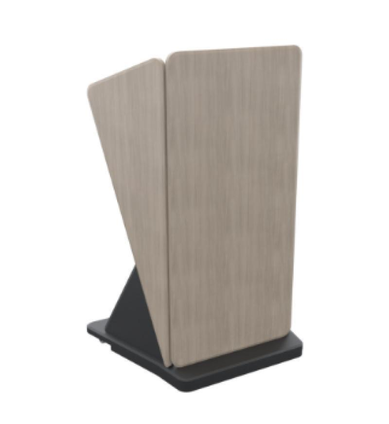 LEX18 AST Mobile Contemporary Lectern, Avery Suede