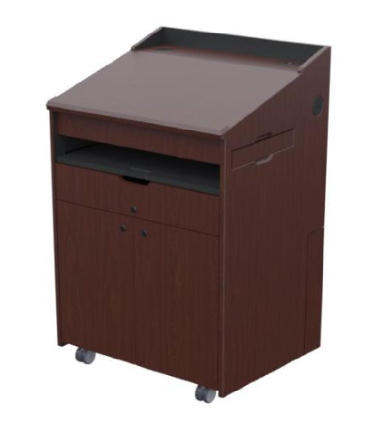 LEX230 CLT Educational Multimedia Lectern, Clove