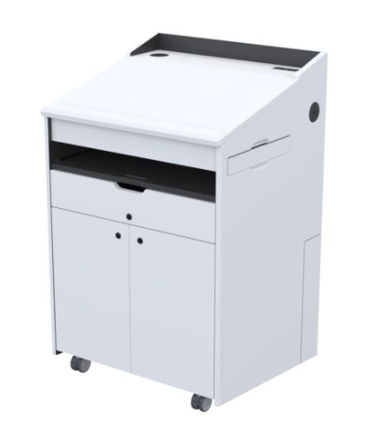 LEX230 CWT Educational Multimedia Lectern, Crystal White