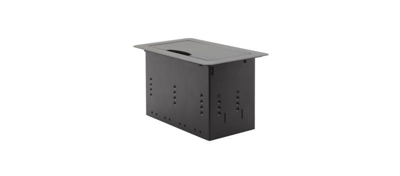 TBUS-4xl B Table Mount Modular Multi–Connection Solution — Tilt–Up Lid