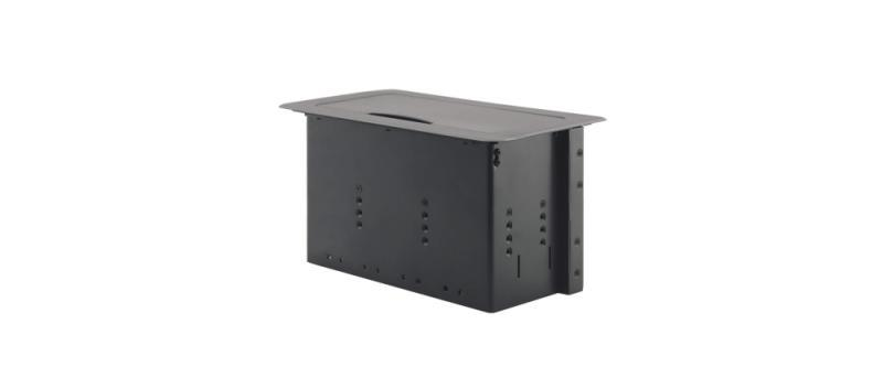 TBUS-6xl(B) Table Mount Modular Multi–Connection Solution — Manually Retracting Lid