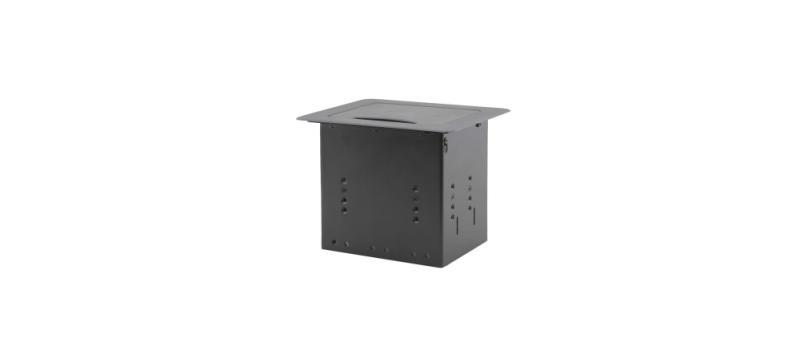 TBUS-3xl BC Table Mount Modular Multi–Connection Solution — Tilt–Up Lid