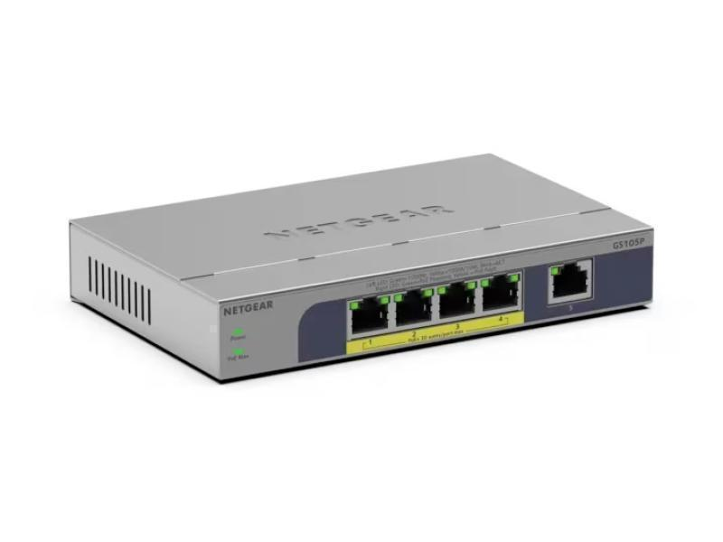 NETGEAR GS105P-300NAS 5-Port Gigabit Ethernet Unmanaged PoE Switch