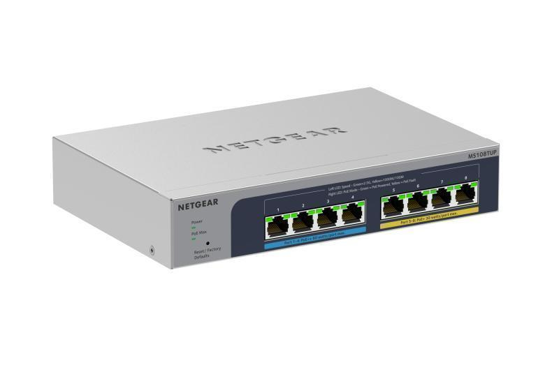 NETGEAR MS108TUP 8-Port Multi-Gigabit 2.5G PoE++ Smart Cloud Switch