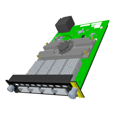 Quad 100G High Speed Expansion Link Card with cables
