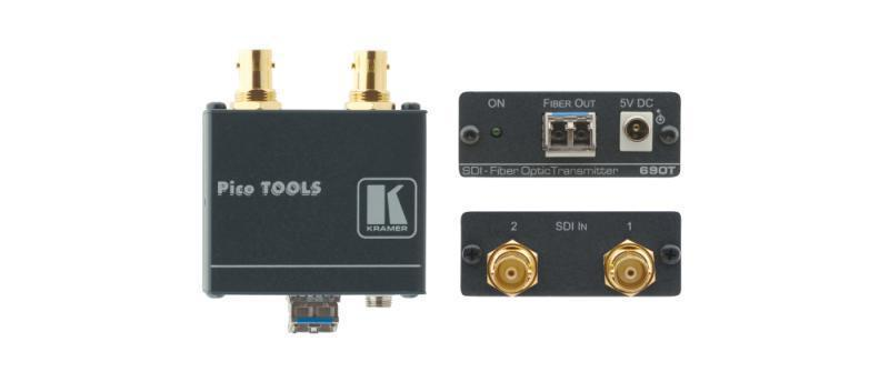 690T 2x3G SDI Transmitter over Ultra–Reach SM Fiber