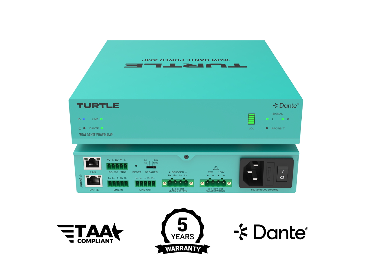 Turtle AV Dante Power Amp 150