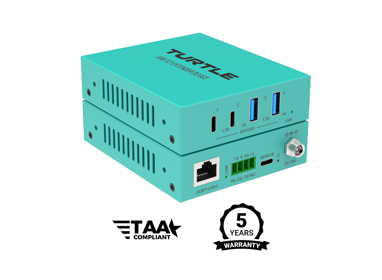 Turtle AV USB 3.2 5Gbps 100 metre Extender Kit
