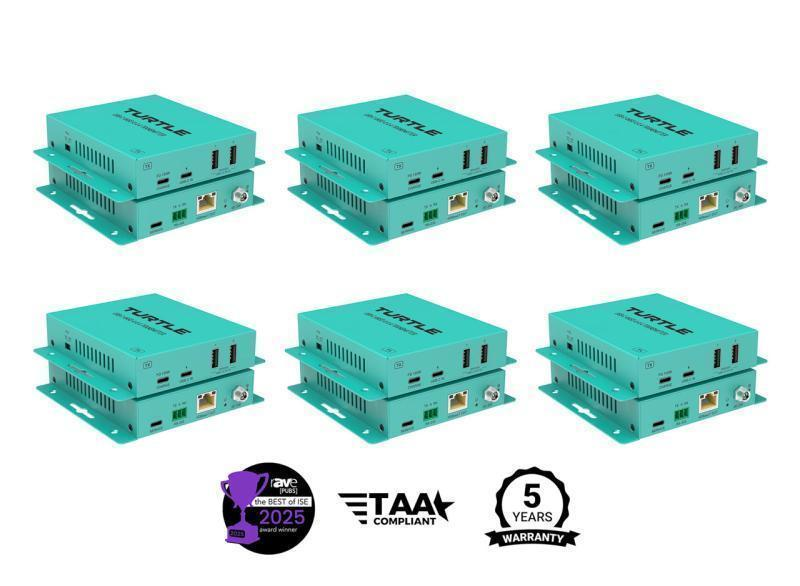 Turtle AV USB-C 4K60 4:4:4 & USB 2.0 Extender Kit