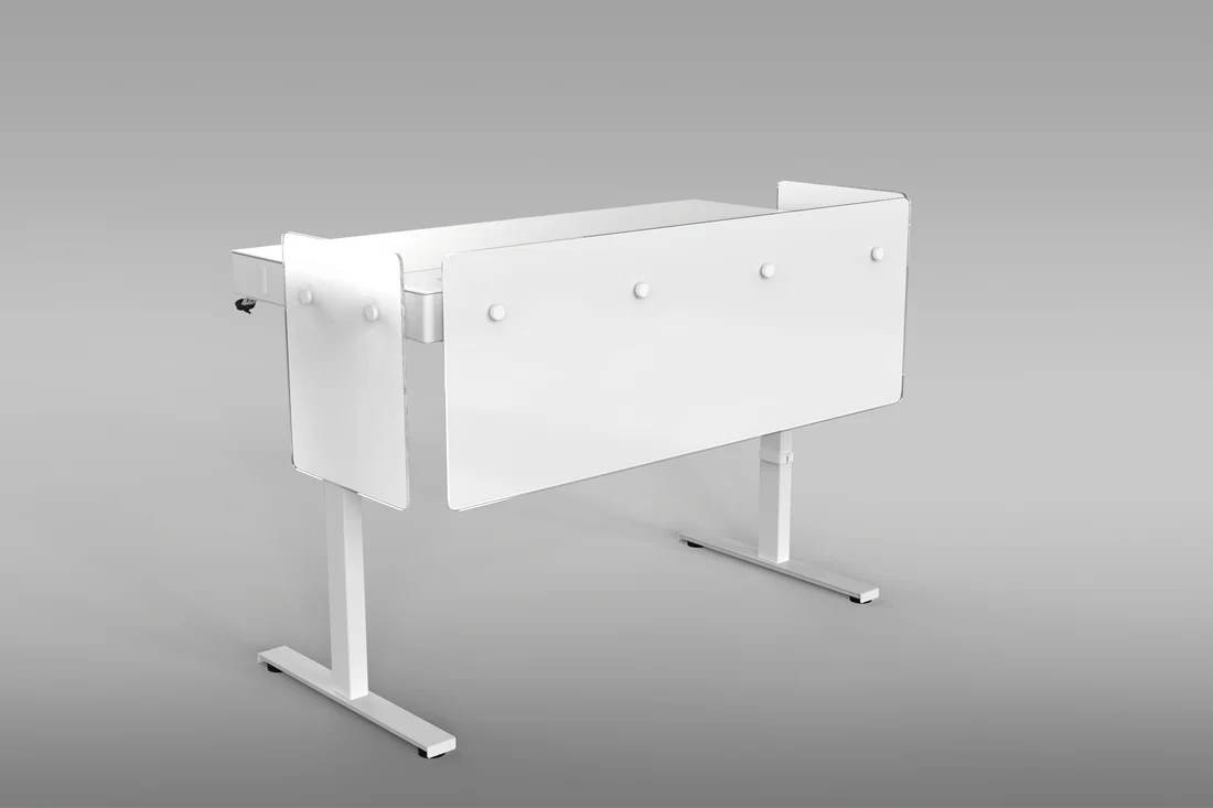 H901-WFT Premium Modesty Panel for Lectern 6U - White Frost