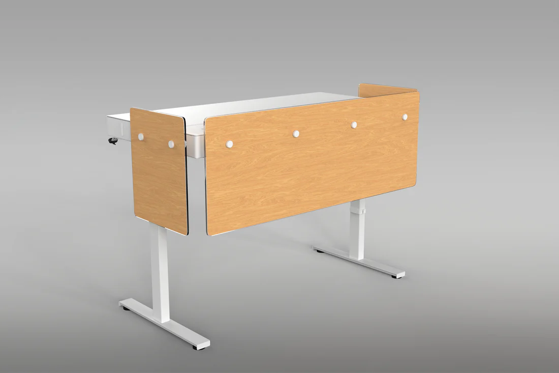 H901-WL-MM-7909 Premium Modesty Panel for Lectern 6U - Modern Maple
