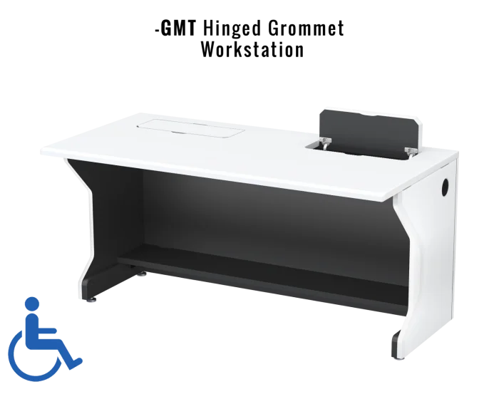MWS30-72GMT 72" Hinged Grommet Workstation