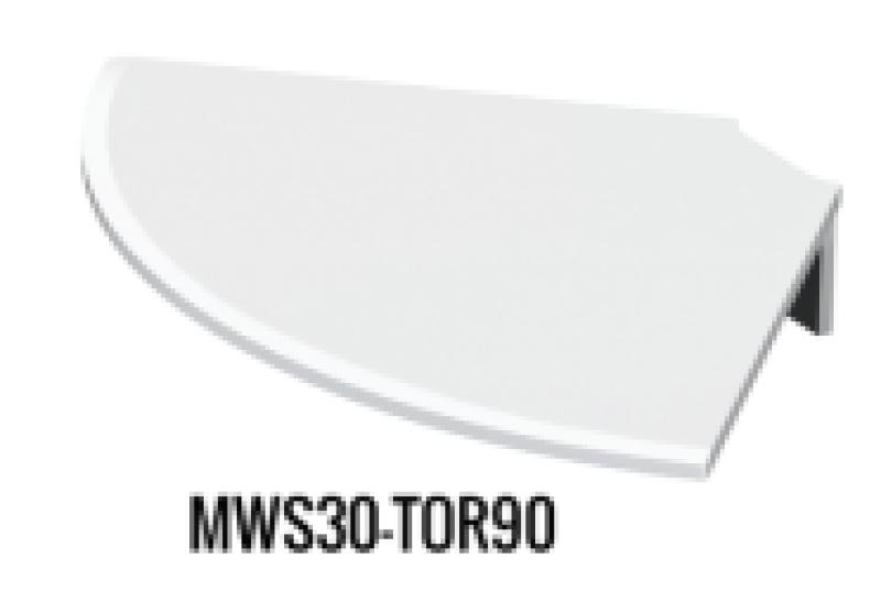 MWS30-TOR90 Connecting Top Outside Round 90-degree angle