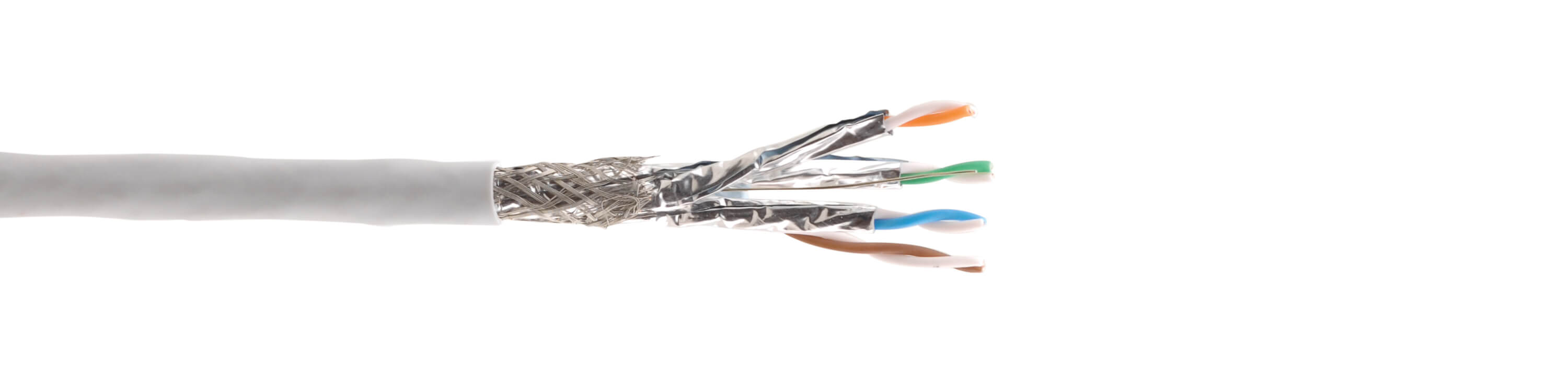 BC-DGKat7a23-100M Four-Pair STP (Shielded Twisted Pair) Data Cable - 23 AWG