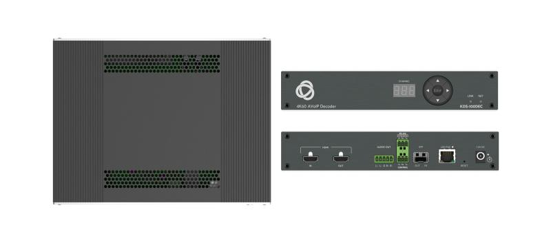 KDS-100DEC-U Open–Standard 4K AVoIP Decoder with Ultra–Low Latency