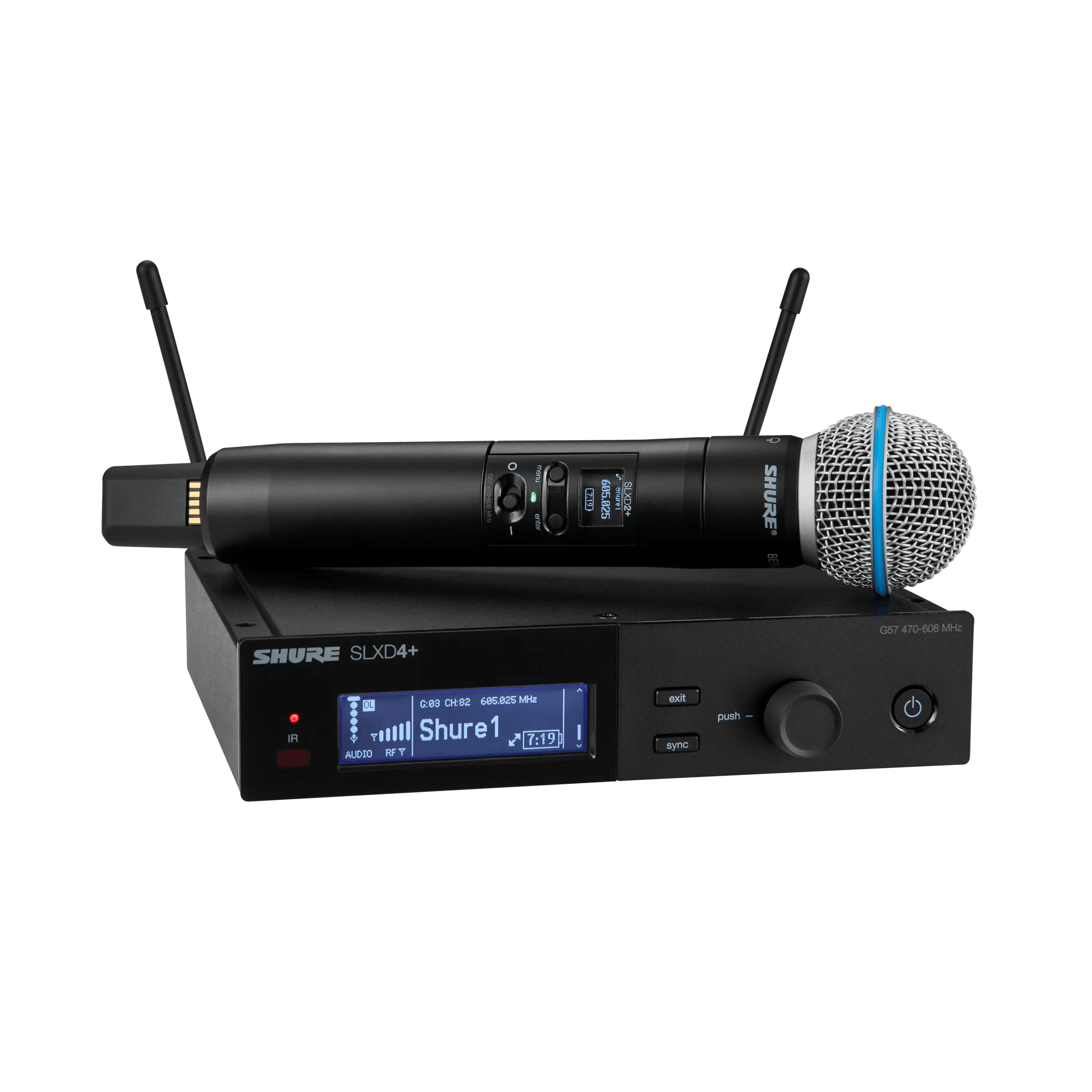 SLXD24+/B58-G57 Digital Wireless Handheld System with Beta 58A Supercardioid Dynamic Microphone - G57 Band