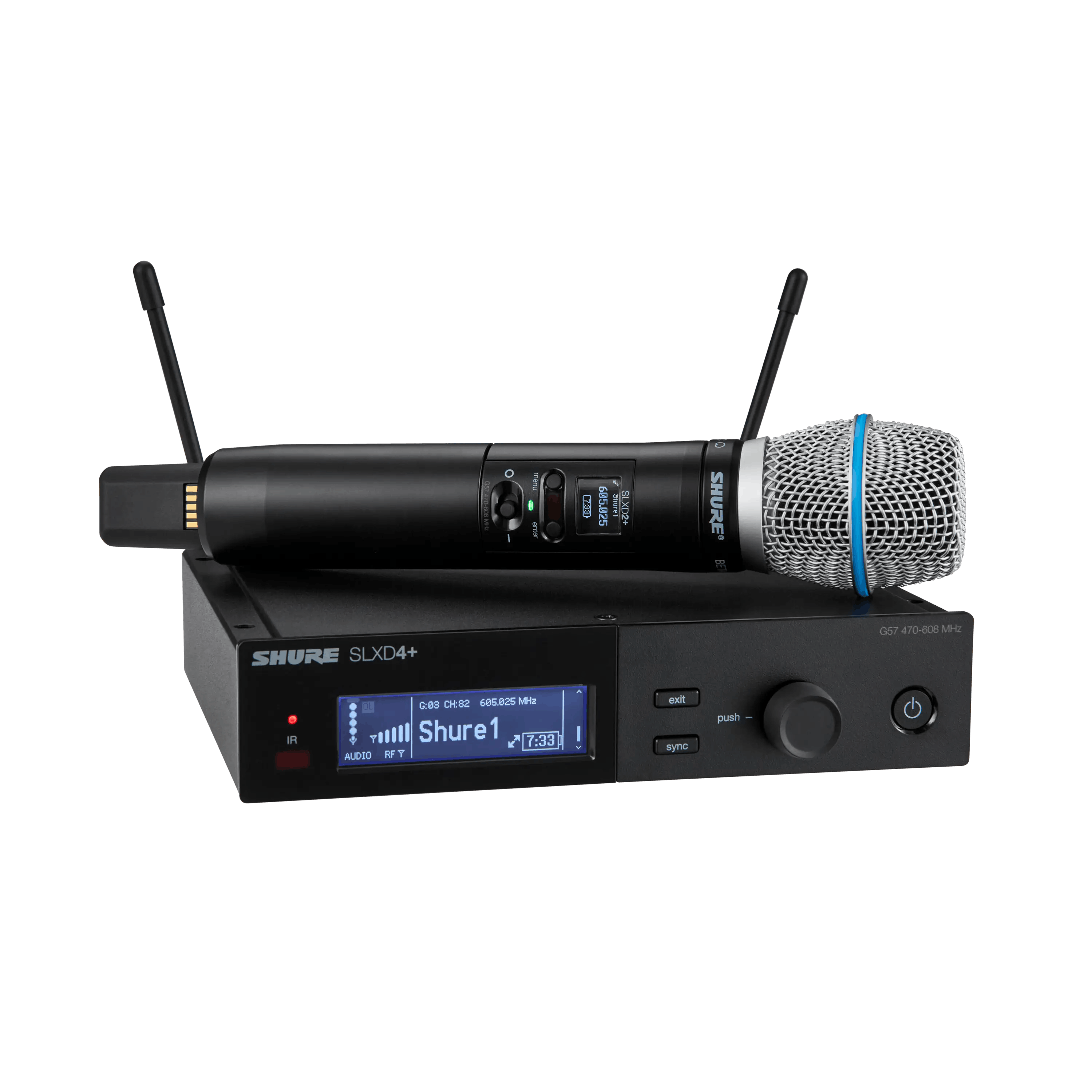 SLXD24+/B87A-G57 Digital Wireless Handheld System with Beta 87A Supercardioid Condenser Microphone