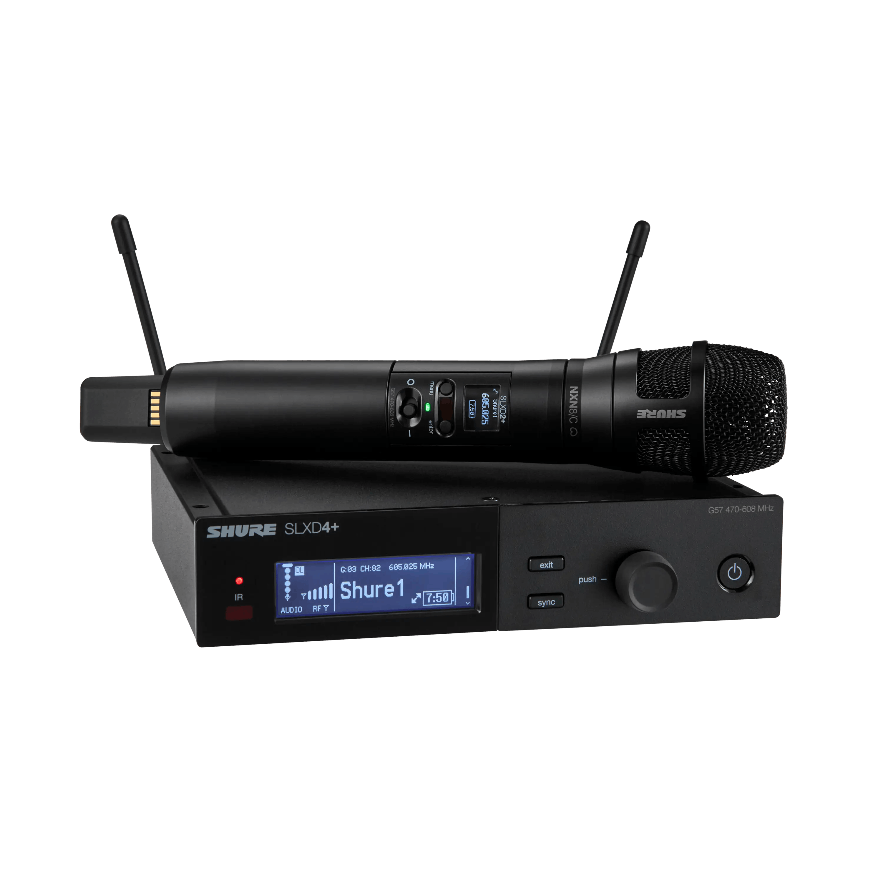 SLXD24+/N8C-G57 Digital Wireless Handheld System with Nexadyne 8/C Cardioid Dynamic Microphone - G57 Band
