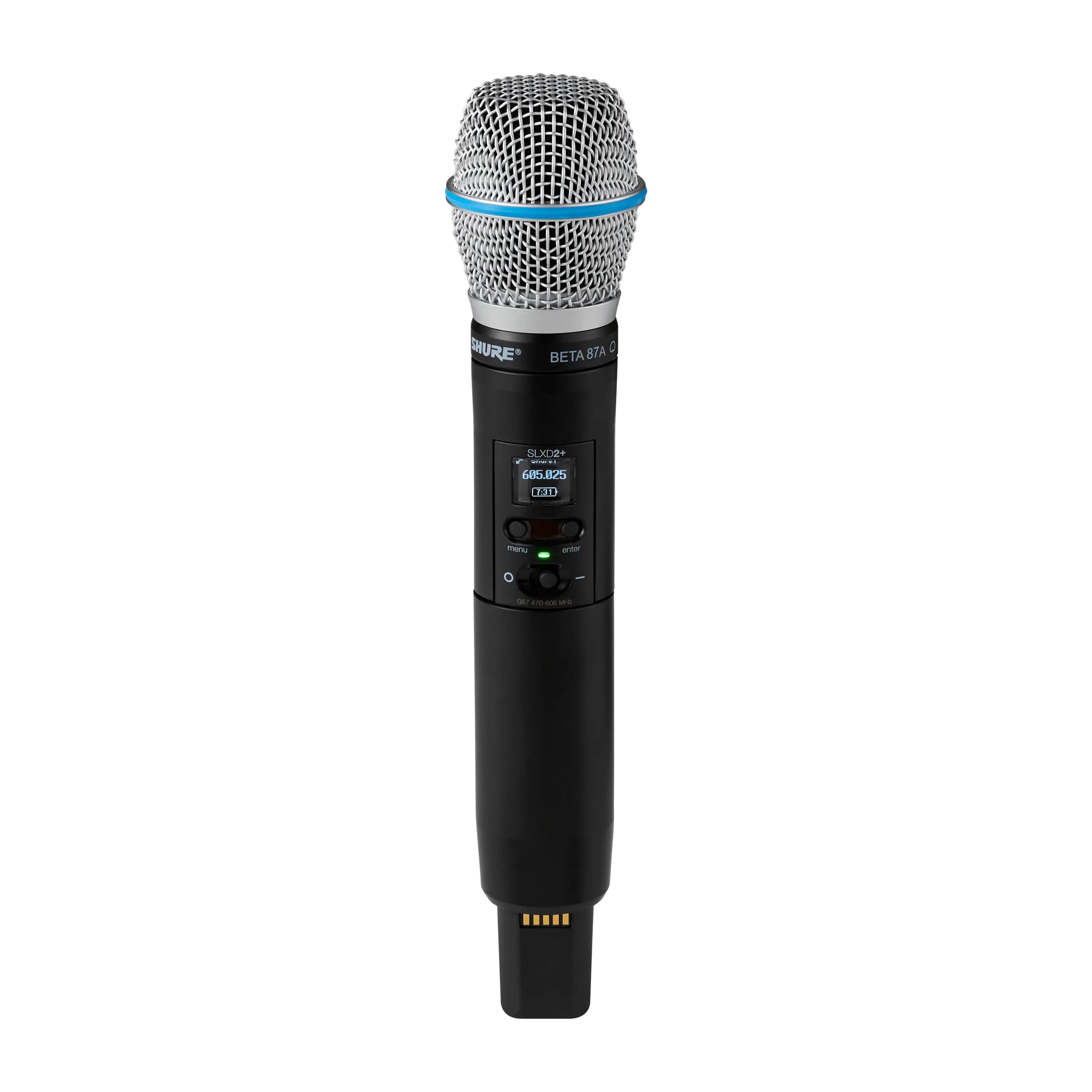 SLXD2+TA/B87A=-G57 Wireless Handheld Transmitter with Beta 87A Microphone - G57 Band (TAA Compliant)